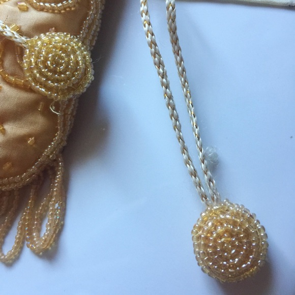 Intricate Beaded Pouch with Sequin Ties💫 - Picture 4 of 4